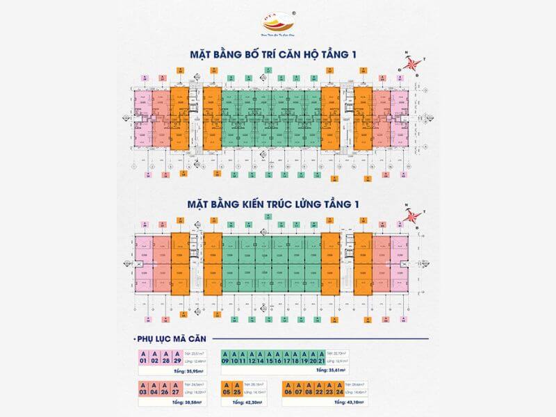 Mặt bằng tầng điển hình Happy Home Nhơn Trạch